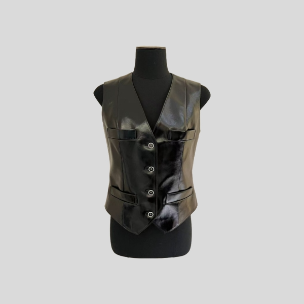 샤넬 양가죽 베스트