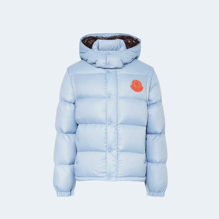 몽클레어 싸이클론 2-in-1 쇼트 다운 재킷 블루