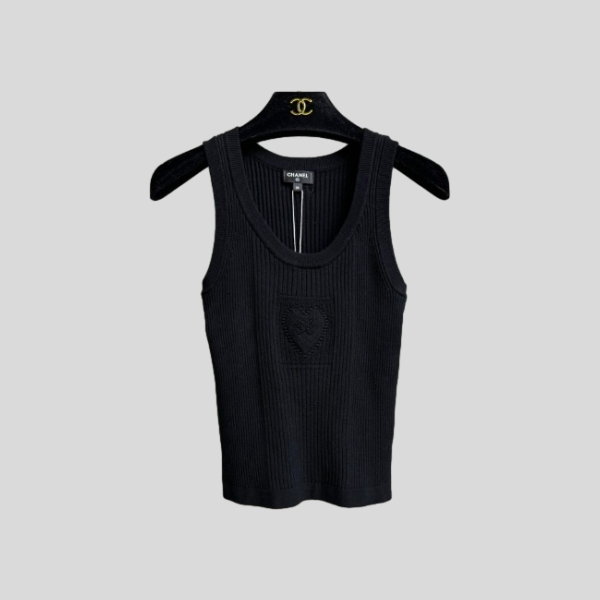 샤넬 하트 니트 베스트