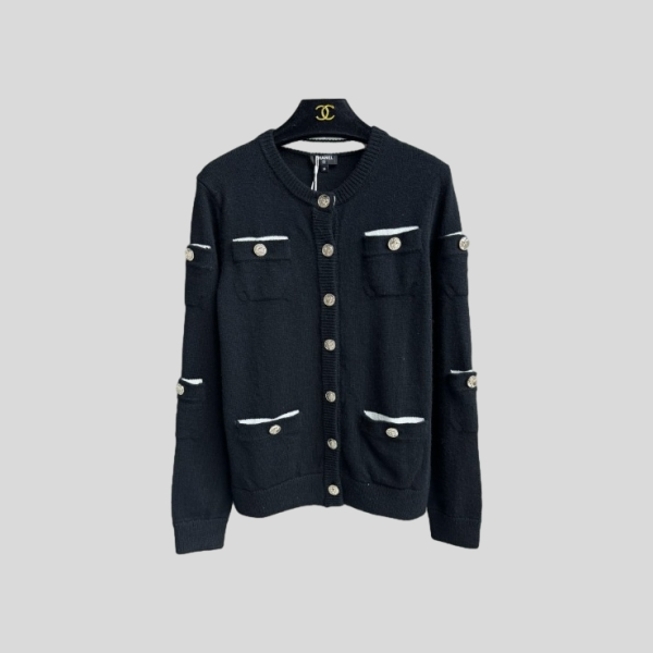 샤넬 멀티 포켓 니트 가디건