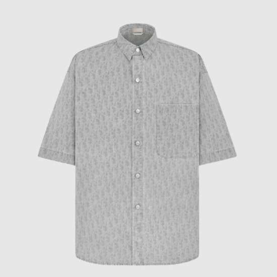 디올 Oblique 반소매 오버셔츠