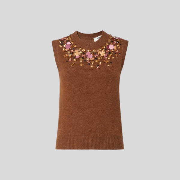 펜디 러스트 울 캐시미어 베스트