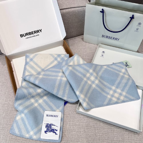 버버리 체크 울 스카프