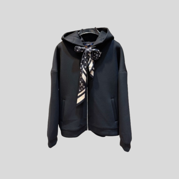 루이비통 모노그램 스카프 지퍼 후드