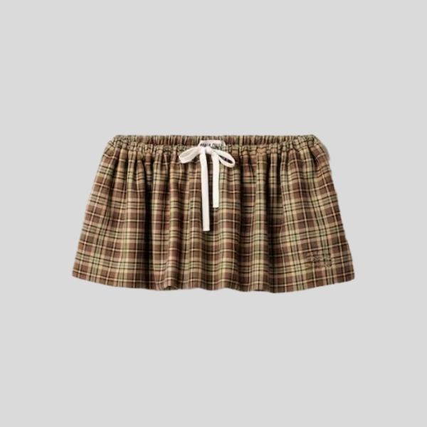 미우미우 플레이드 미니스커트