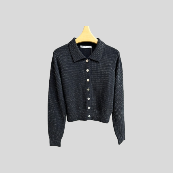 알렉산더왕 울 블렌드 핫픽스 폴로 가디건(2color)