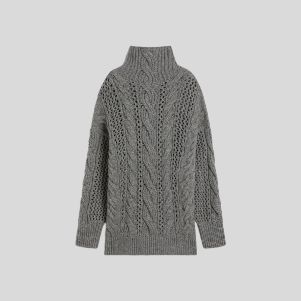 막스마라 오버사이즈 케이블 니트 스웨터