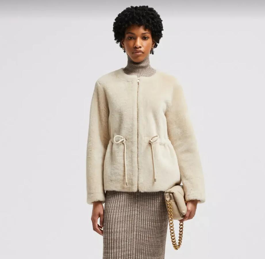 몽클레어 발루 시어링 숏 다운 자켓