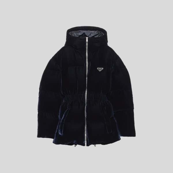 프라다 벨벳 다운 자켓