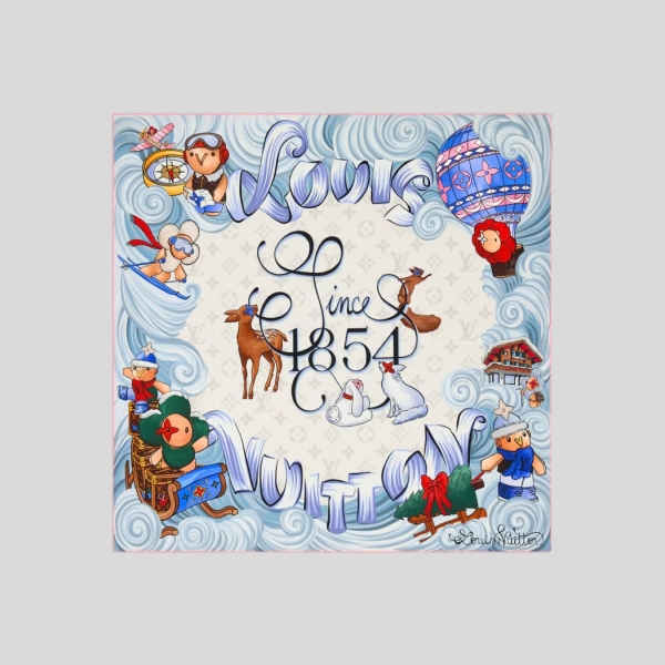 루이비통 비비엔 윈터 홀리데이 스퀘어 90