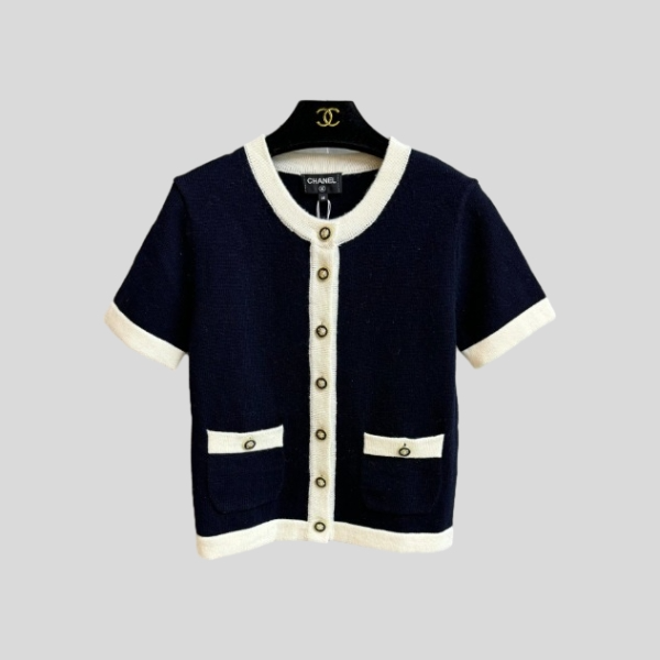 샤넬 반소매 가디건