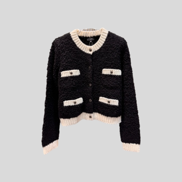 샤넬 테디 베어 니트 가디건
