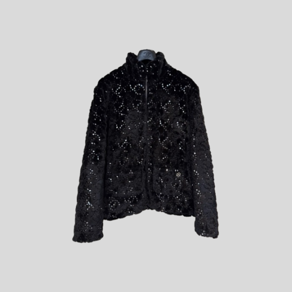 샤넬 플러시 자켓 (블랙,화이트)