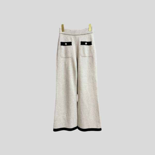 샤넬 캐시미어 니트 팬츠