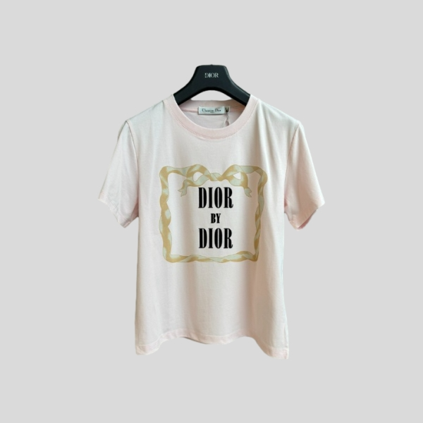 디올 레터 프린트 티셔츠