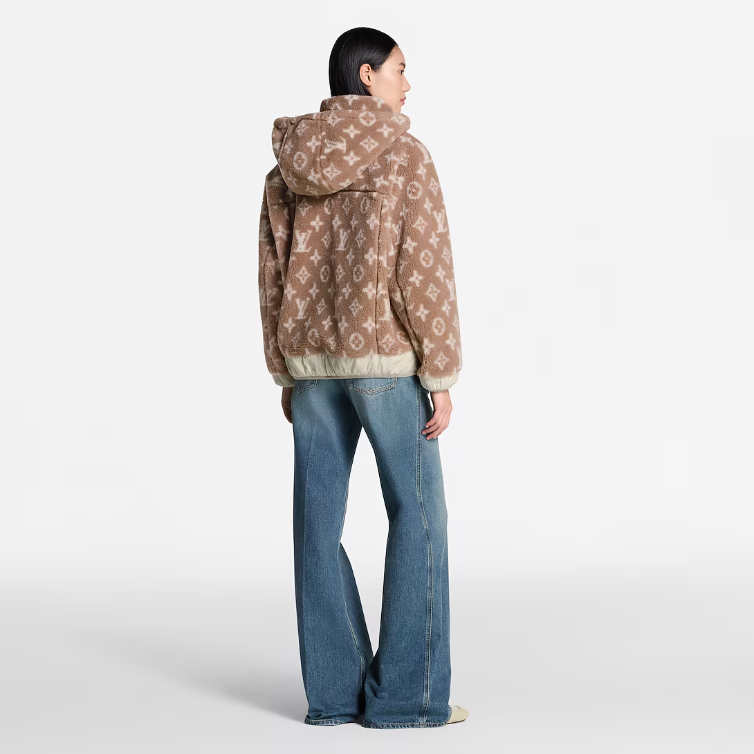 루이비통 모노그램 플리스 후디드 자켓