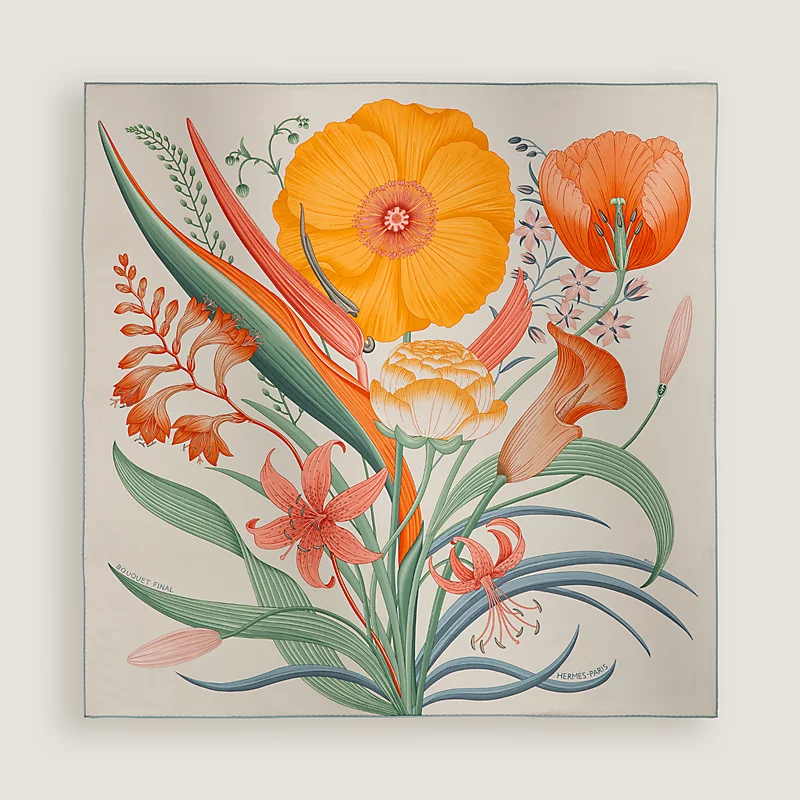 에르메스 부케 피날 스카프 90