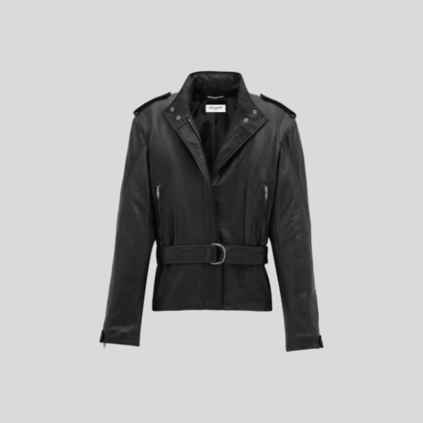 생로랑 가죽 숏 자켓