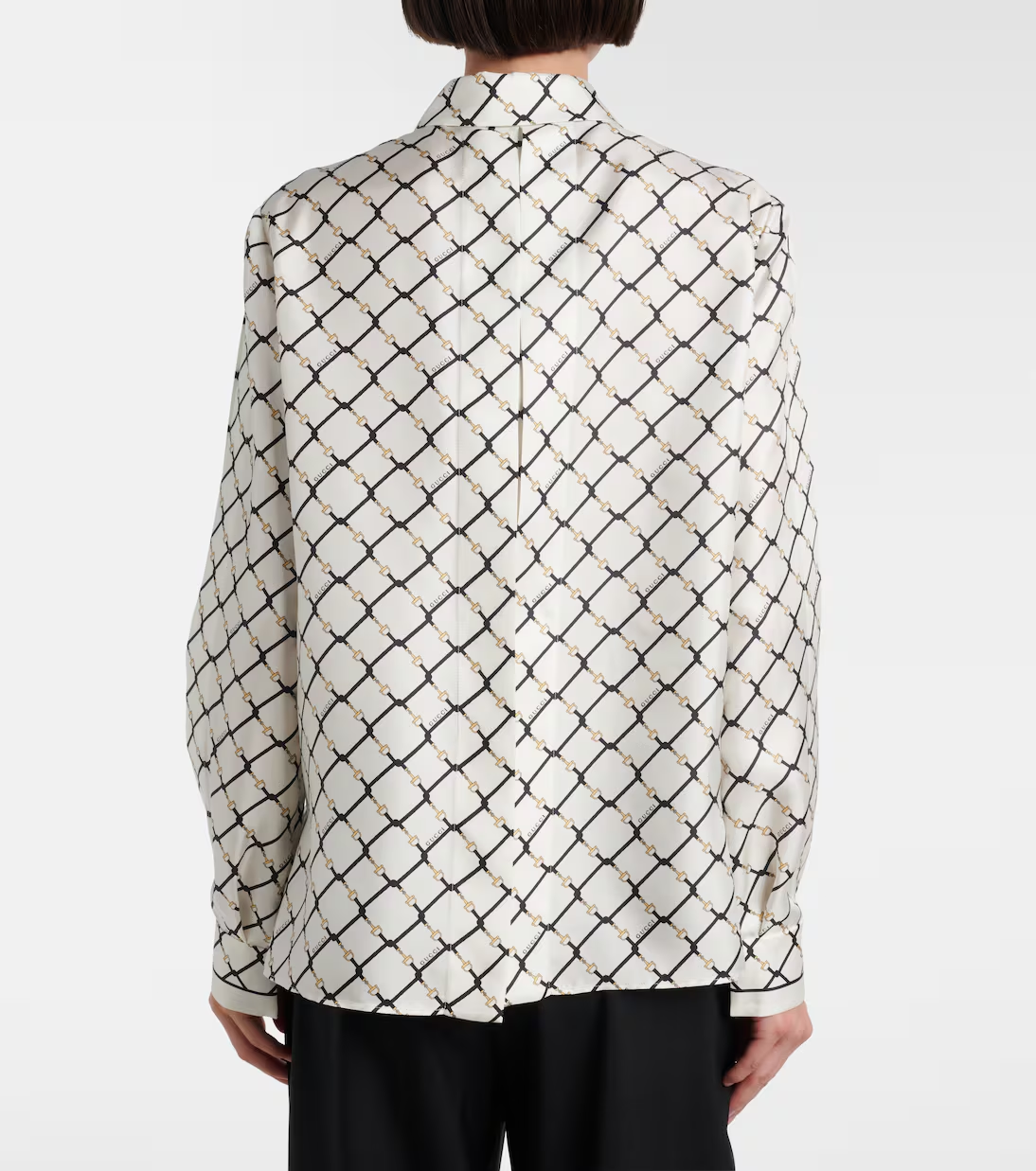 구찌 실크 트윌 셔츠