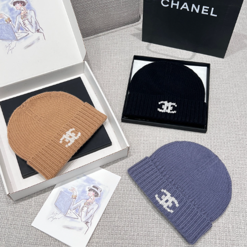 샤넬 레고 니트 비니(3color)