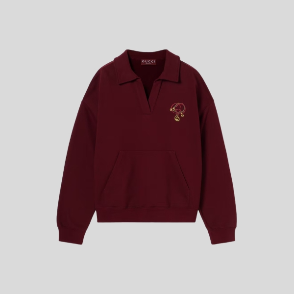 구찌 코튼 저지 스웨트셔츠