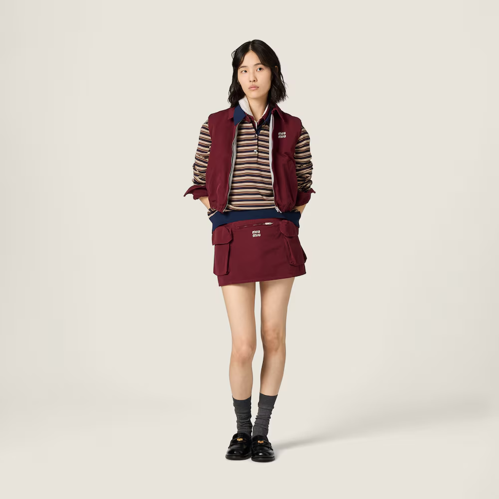 미우미우 울 폴로 셔츠