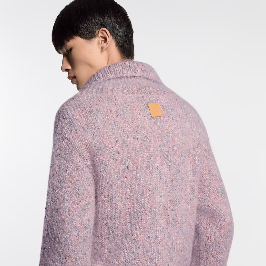 루이비통 트위드 모헤어 가디건