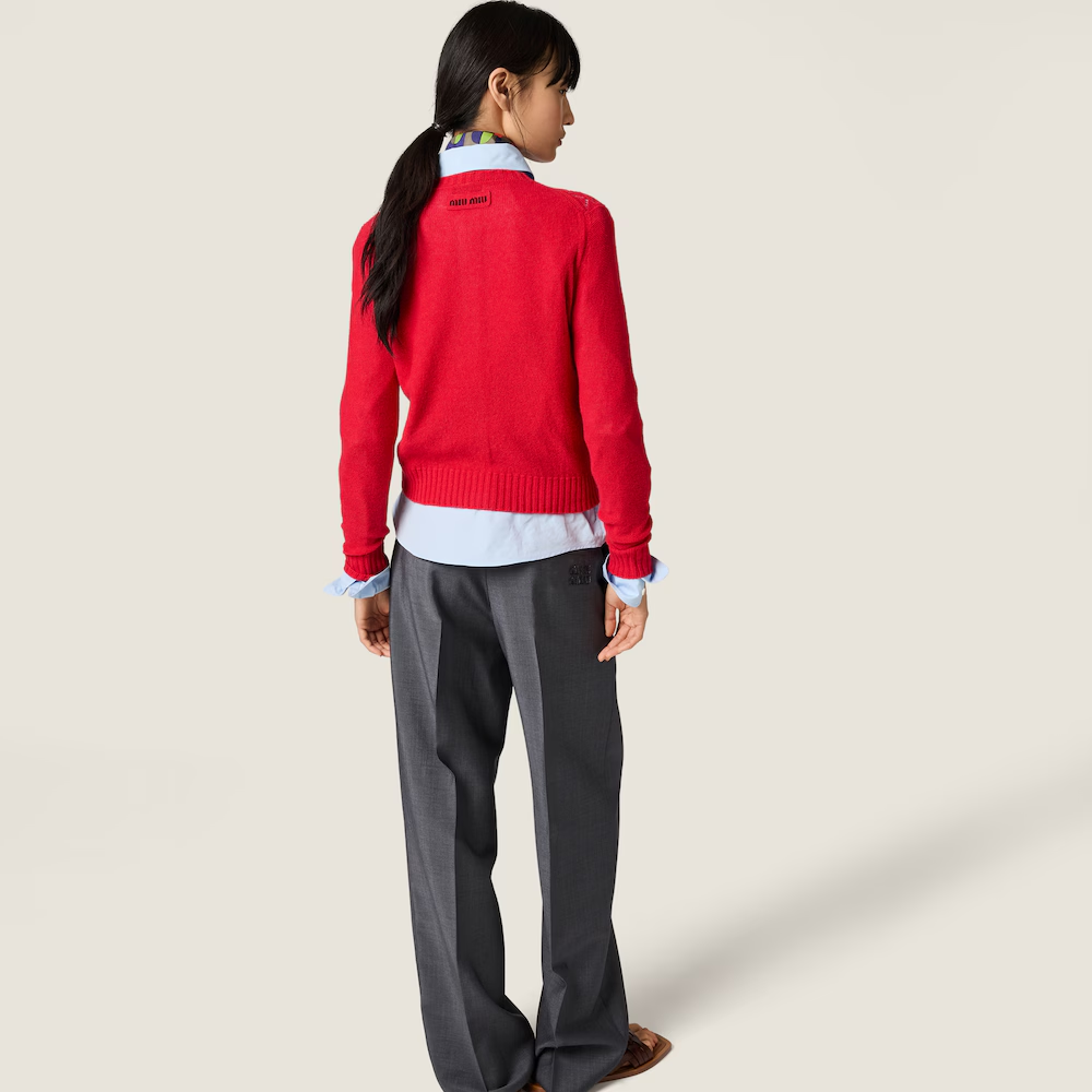 미우미우 캐시미어 가디건